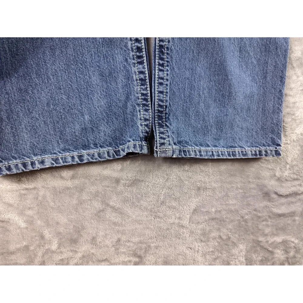 Ariat Jeans Mens 35x28 Blue M4 Relaxed Bootcut Denim Western Cowboy Rodeo READ